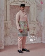 Baju Melayu Senna - Soft Pink