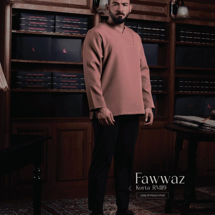 Kurta Fawwaz - Peach Pink