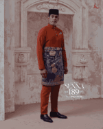 Baju Melayu Senna - Amber Orange