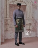 Baju Melayu Senna - Anchor Grey