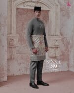 Baju Melayu Senna - Ash Grey