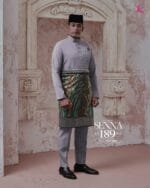 Baju Melayu Senna - Light Grey