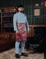 Baju Melayu Senna - Sky Blue
