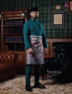 Baju Melayu Senna - Teal Blue