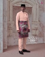 Baju Melayu Senna - Tropical Peach