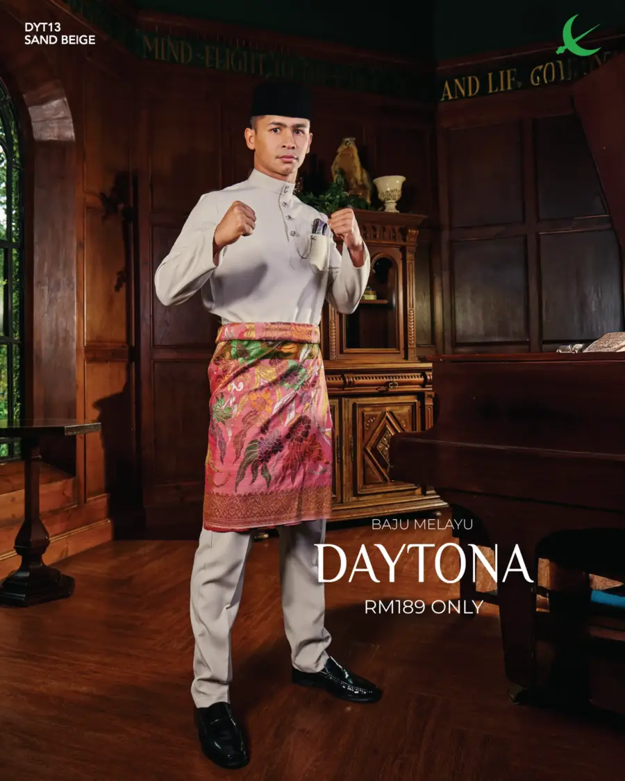 Baju Melayu Daytona - Sand Beige