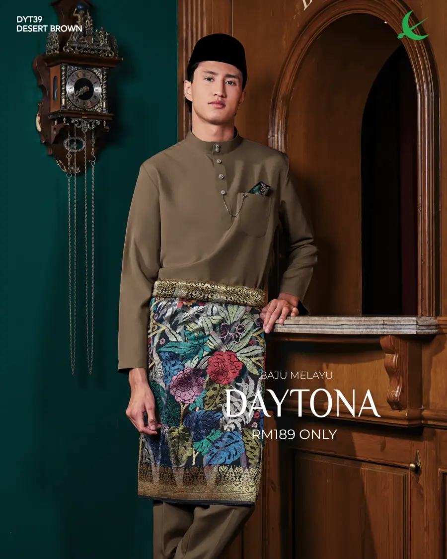 Baju Melayu Daytona - Dessert Brown