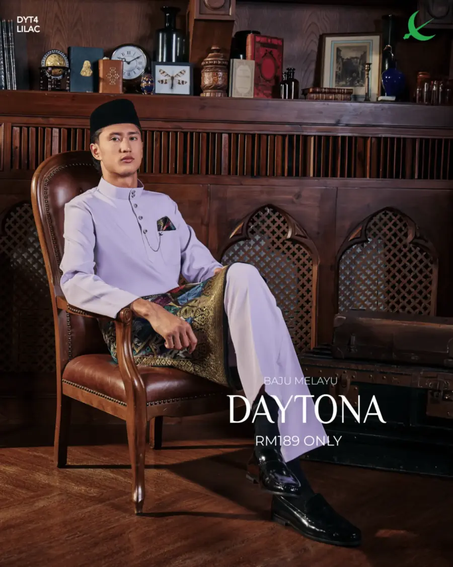 Baju Melayu Daytona - Lilac