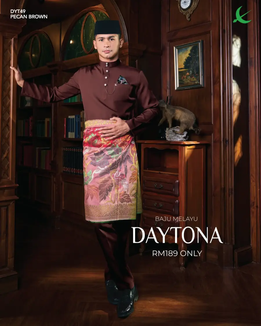 Baju Melayu Daytona - Pecan Brown