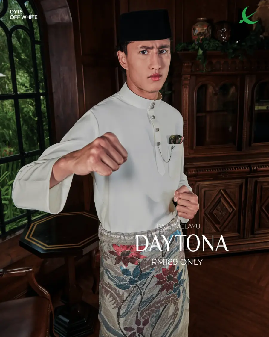 Baju Melayu Daytona - Off White