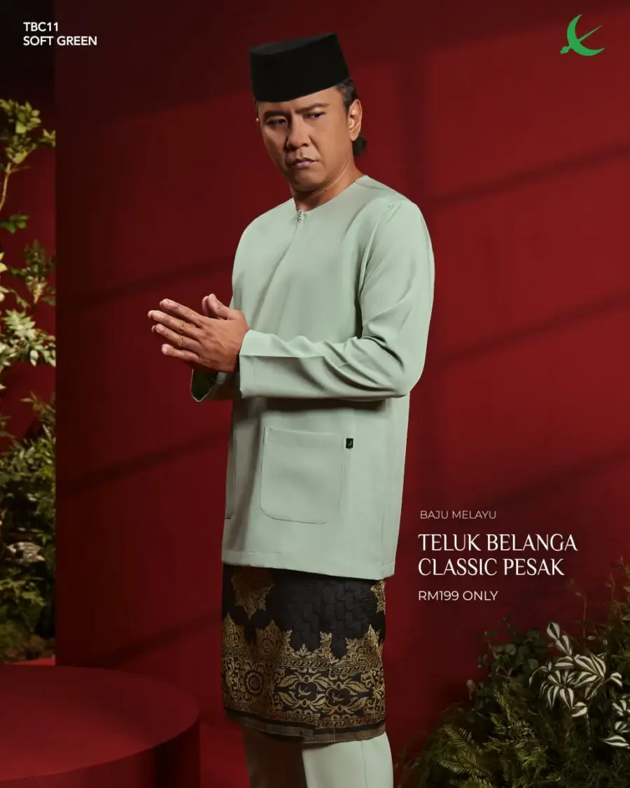 Teluk Belanga Classic - Soft Green