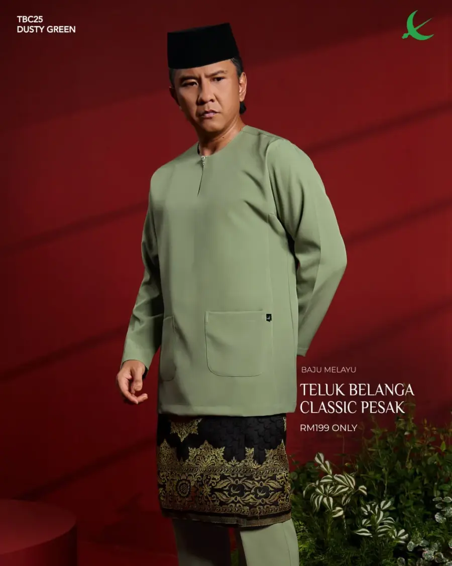 Teluk Belanga Classic - Dusty Green
