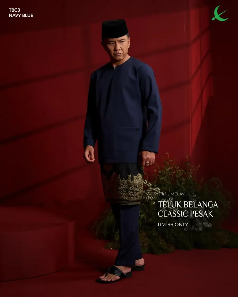 Teluk Belanga Classic - Navy Blue