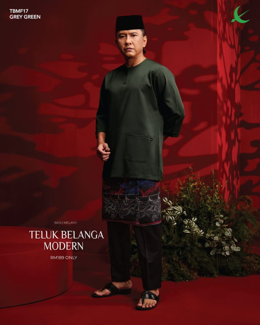 Teluk Belanga Modern - Grey Green