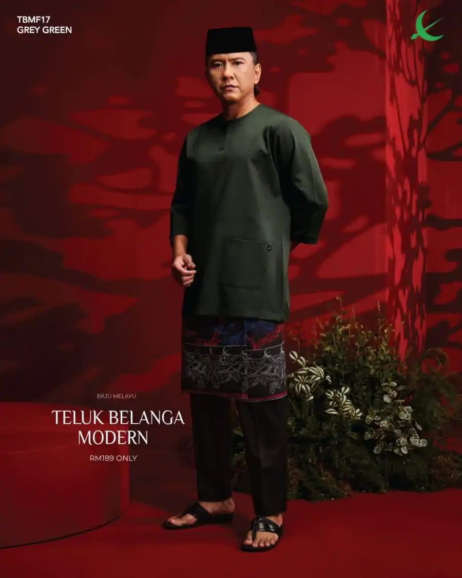 Teluk Belanga Modern - Grey Green