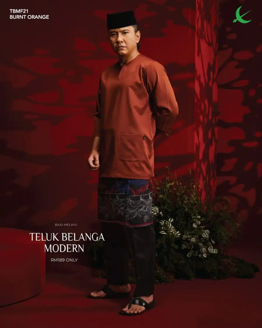 Teluk Belanga Modern - Burnt Orange