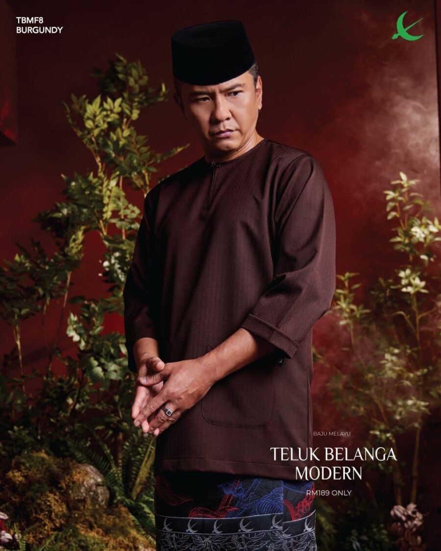 Teluk Belanga Modern - Burgandy